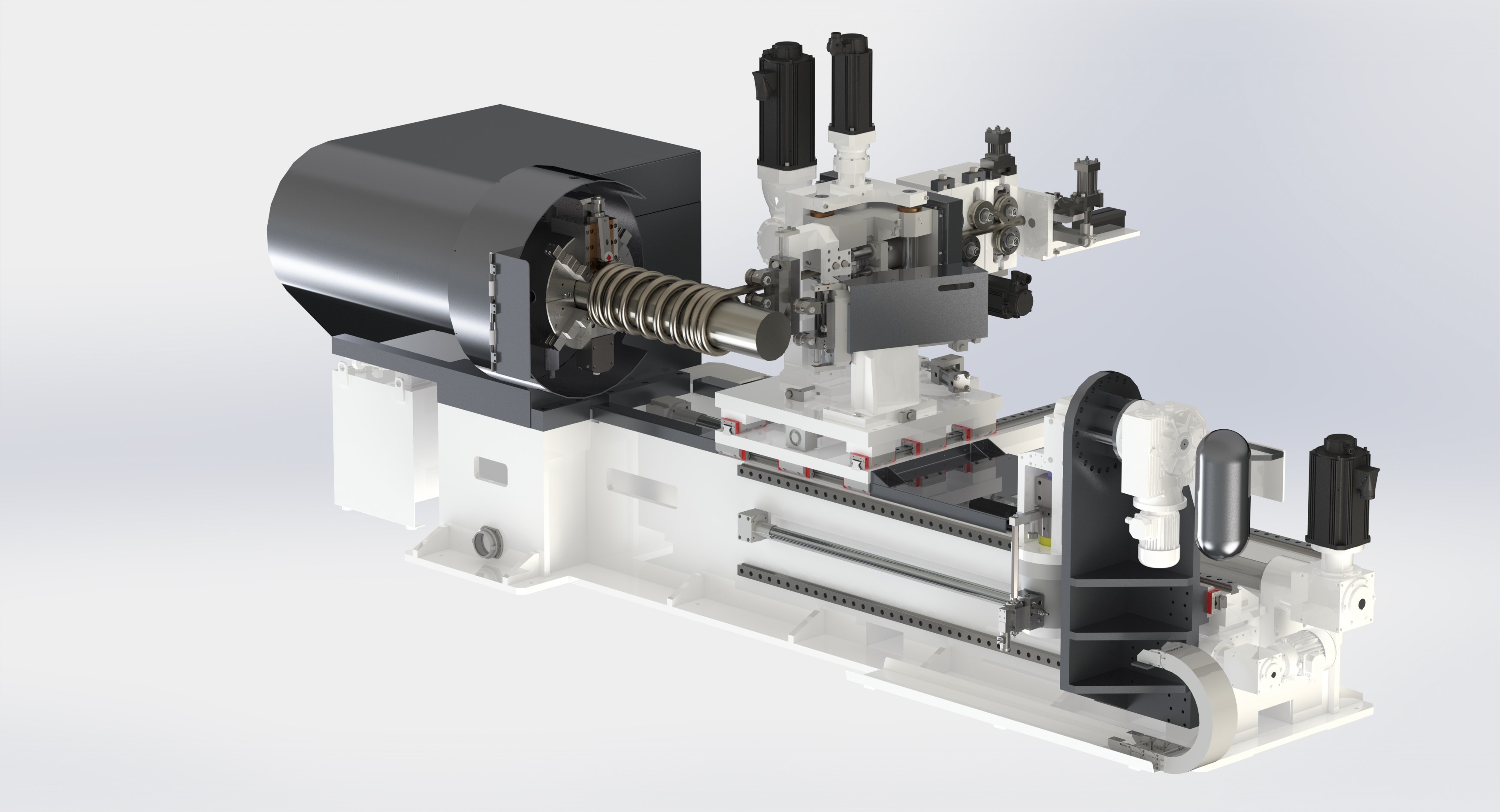 WH36 Coiling lathe for the automatic production of compression springs