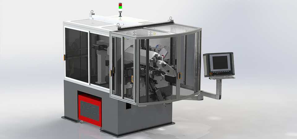 Machines realized for the automatic production of torsion and tension springs